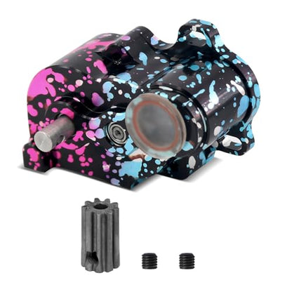 OGRC LCG Low Speed Transmission Complete Gearbox with 9T Motor Pinion for 1/10 Axial SCX10 TRX4 RC Crawler DIY Accessories (Aluminum)