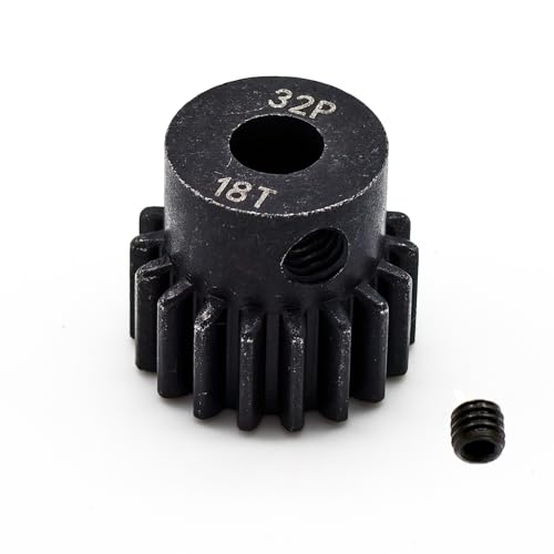 5-Pack Steel Metal 32P 5mm Pinion Motor Gear Sets 17T 18T 19T 20T 21T Compatible with HPI Kyosho Losi Axial Tamiya 1/8 1/10 RC Car Monster Truck Buggy (for 14 Years and Up) - size: 17T 18T 19T 20T 21T