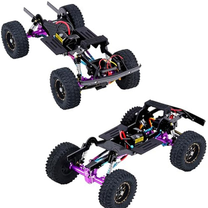 Carbon Fiber LCG Chassis Kit Frame Rail for Axial SCX24 Chevrolet C10 JLU Bronco Base Camp 1/24 RC Crawler Car