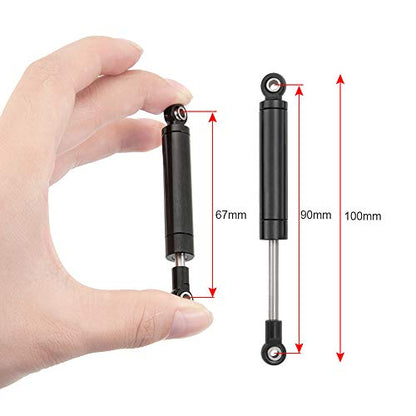 RCLIONS 90mm RC Shocks Absorber Damper Internal Spring for 1/10 Crawler Car | TRX4 SCX10 SCX10-II D90 Redcat Gen7 Gen8 Upgrade Parts - size: 90mm
