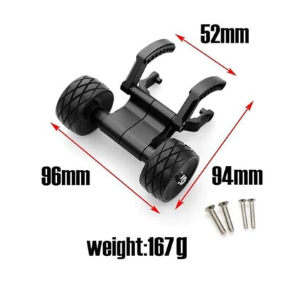 for Traxxas for E-Revo 2.0 86086-4 56087-1 for Monster Truck 1/10 Metal Wheelie Bar RC Car Upgrade Parts Modification Car Accessories RC Repair Parts(Black) - size: Black