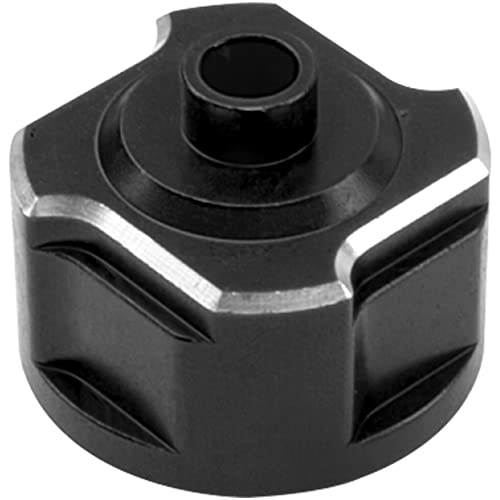 Metal Diff Case Front/Rear Differential Gear Carrier Cover # 9581 Compatible with Traxxas 1/8 Sledge 4WD 95076-4 RC Monster Truck Upgarde Parts (Black) - color: Black