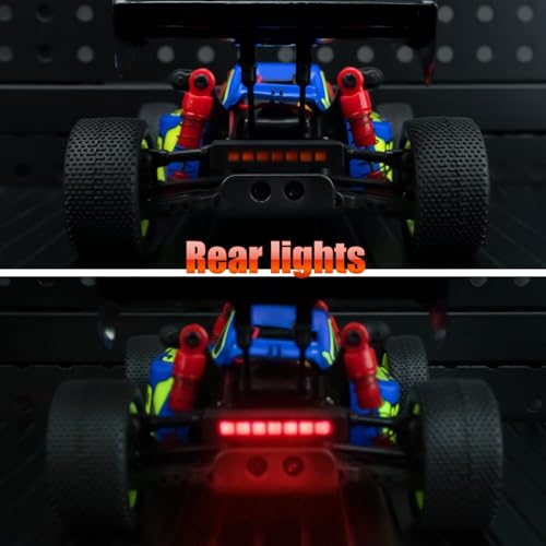 RCLIONS LED Headlights Taillight Front&Rear Lamp Lights Kit for 1:24 Kyosho Mini-Z 4x4 RC Monster Truck Car Upgrades Parts