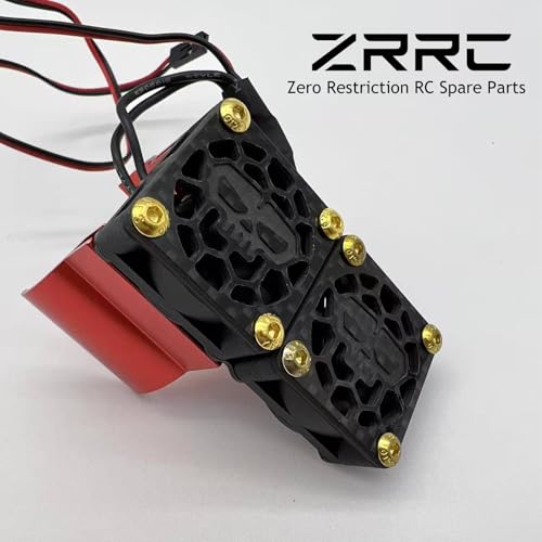 30mm×30mm Carbon Fiber RC Cooling Fan Cover - Universal Brushless Motor/ESC Fan Heatsink Guard Shield Shroud- for RC Cars, Trucks, Drones (Skull Style) - style: 30mm / Skull Style
