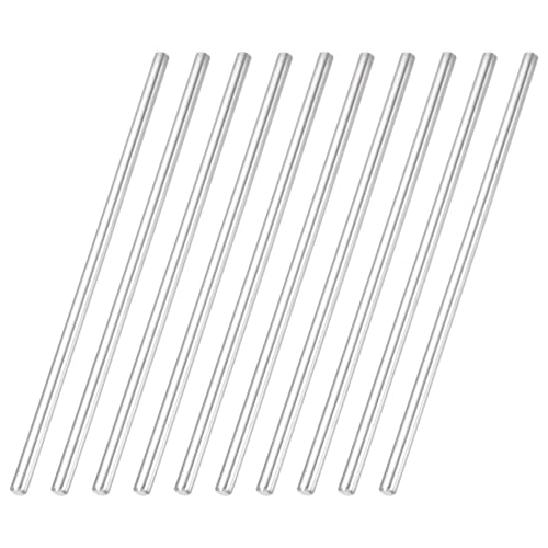 MECCANIXITY 10 Pack Dowel Pin Wheel, 6x100mm Steel Hex Wheel Hub Nut Pin Replacement for DIY RC Car Truck Boat Helicopter Model Part, Silver - size: 6x100mm