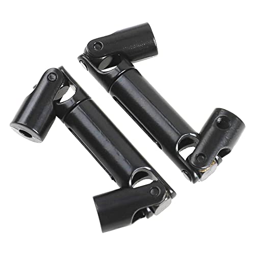 Share Goo Universal RC Drive Shaft 58mm-71mm Compatible with MN Model MN90 MN91 MN45 MN99 MN96 MN99S WPL D12 B14 B16 B24 B36 C14 C24 C34 1/12 1/16 RC Crawler Car Upgrade Parts (Black)