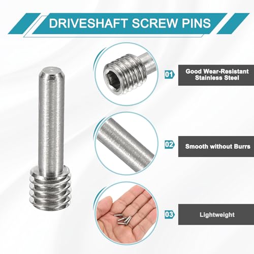 MECCANIXITY 5 Pack Driveshaft Screw Pins, M4x14x4mm Universal Stainless Steel Drive Shaft Screw Pins, RC Car Repair Parts for Electric Car/Truck Replacement - size: M4x14x4mm