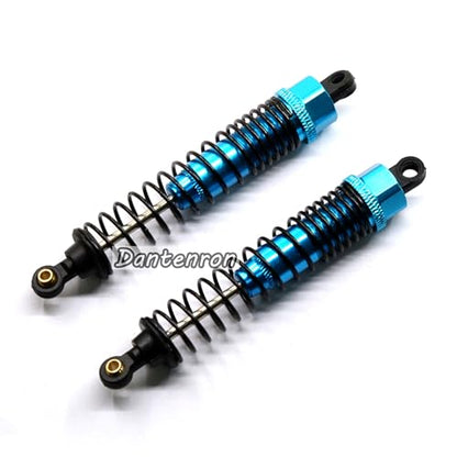 4Pack 1/10 RC Truck Car Adjustable Shock Absorber Damper 108004 Upgrade Parts 108mm Oil 108mm Oil Adjustable Alloy Aluminum Shock For 1:10 HSP 94188 94108 94111 Redcat Volcano (Blue) - color: Blue