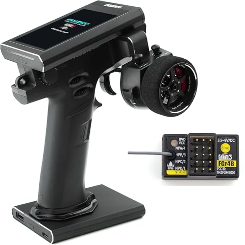Flysky Noble NB4+ 2.4G 8CH 3.5 inch Color IPS Touch Screen Radio Transmitter with FGR4B Receiver for RC Car Boat