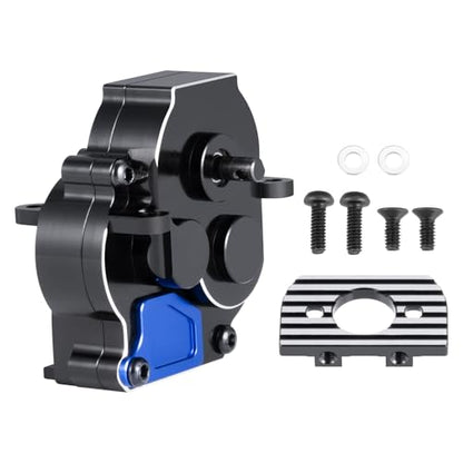 Aluminum Transmission Case Gearbox with Steel Gear for TRX4M 1/18th RC Crawler Car Upgrade Parts Accessories