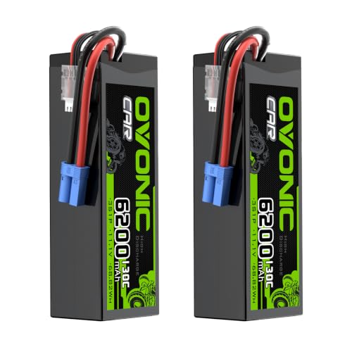 OVONIC 3S LiPo Battery 6200mAh 11.1V 130C RC Battery with EC5 Connector