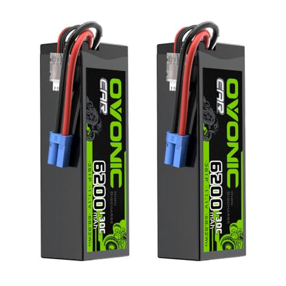 OVONIC 3S LiPo Battery 6200mAh 11.1V 130C RC Battery with EC5 Connector