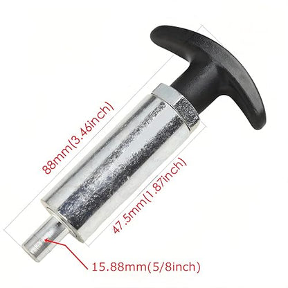 Handle Locking Spring Loaded Pull Pin /Pop Pin Shank,Steel Tire Carrier Pin Handle Knob Round Nut (2Pack, 5/8" Diameter) - color: 2Pack, size: 5/8" Diameter