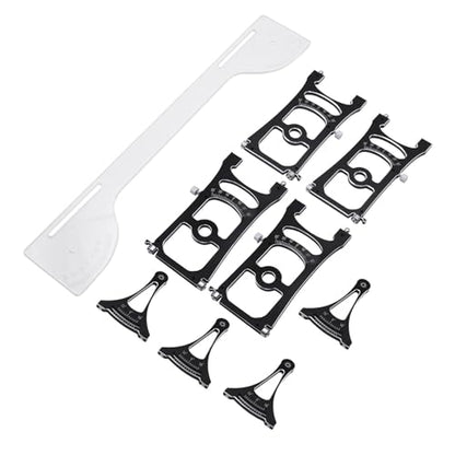 harayaa Off Road Chassis Setup System Set RC Car Aluminum Alloy Setup Gauge Tool Alignment Adjustment Ruler Multifunctional Camber Toe Slip Suitable, Without Wrench - color: Without Wrench