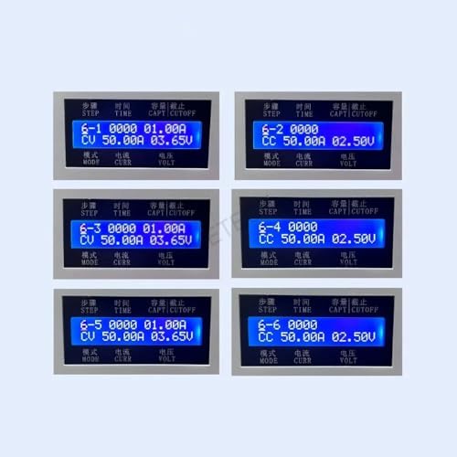 iDili 50A Lithium Battery Discharge Charger Tester, LiFePO4/Li-ion Ternary Power Battery Capacity Meter 6-Step Programmable, EBC-A50L