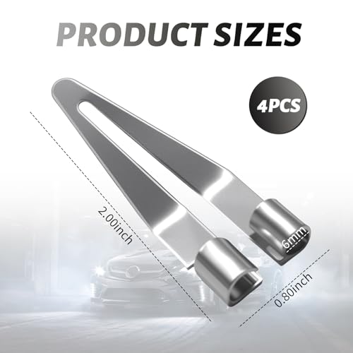 4PCS Plastic Welding Tips Stainless Steels,45° Elbow Plastic Welder Tip for Plastics Welder Gun,Smooth Tip Head Plastics Welding Kit Bumper Repair Kit Car Accessories