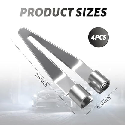 4PCS Plastic Welding Tips Stainless Steels,45° Elbow Plastic Welder Tip for Plastics Welder Gun,Smooth Tip Head Plastics Welding Kit Bumper Repair Kit Car Accessories