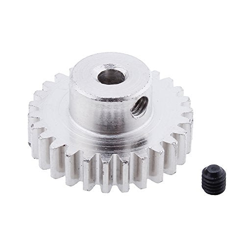HobbyPark Metal Diff Differential Main Gear 42T & Motor Pinion Gear 27T Set for WLtoys A959-B A969-B A979-B K929-B 1/18 Scale RC Car Upgrade Parts (Sliver)