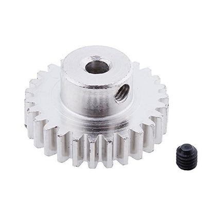 HobbyPark Metal Diff Differential Main Gear 42T & Motor Pinion Gear 27T Set for WLtoys A959-B A969-B A979-B K929-B 1/18 Scale RC Car Upgrade Parts (Sliver)