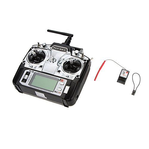 GoolRC FS-T6 High Precision 2.4GHz 6CH Mode 2 Transmitter W/Receiver R6-B for RC Multirotor Quadcopter Helicopter Airplane Glider Car