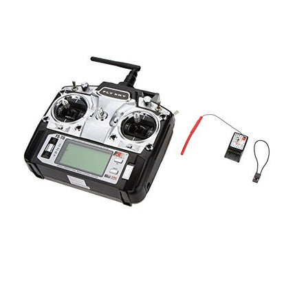 GoolRC FS-T6 High Precision 2.4GHz 6CH Mode 2 Transmitter W/Receiver R6-B for RC Multirotor Quadcopter Helicopter Airplane Glider Car