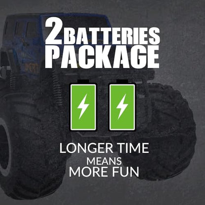 STEMTRON Amphibious Remote Control Car 1:16 All Terrain Monster Truck | Waterproof Off-Road RC Car Pool Toys Remote Control Boat Gifts for Kids Boys - color: Blue Suv, size: 1:16 Scale