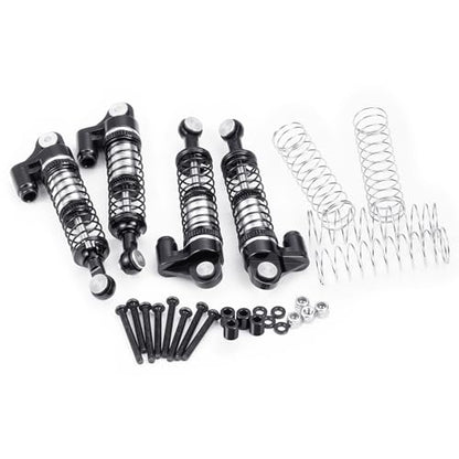 53mm RC Shocks Front & Rear Shock Absorber, #A Black | Upgrade Parts, For Redcat 1/18 Ascent-18, Rock Crawler Car - color: #A Black