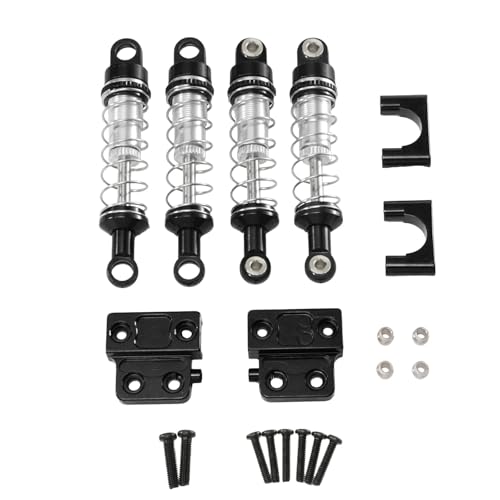 for MN 82 82s 82Pro LC79 Oil Filled Shocks All Metal Set RC Car Upgrade Modification Accessories Repair Parts Rc Parts - color: Black