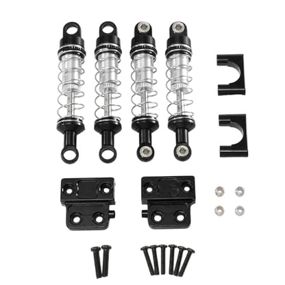 for MN 82 82s 82Pro LC79 Oil Filled Shocks All Metal Set RC Car Upgrade Modification Accessories Repair Parts Rc Parts - color: Black
