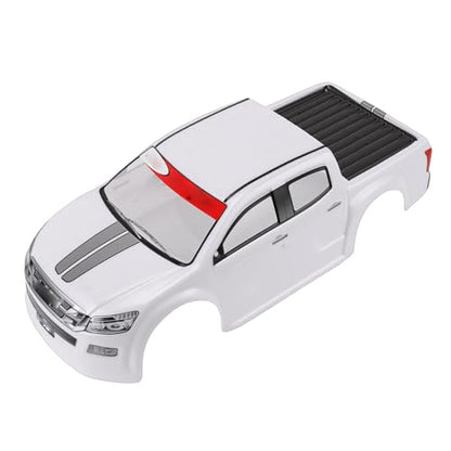Vikye 1/10 RC Car Body Shell, Lightweight Replacement Cover Case with Clear Patterns, for 26cm Wheelbase On Road Cars (White) - color: White