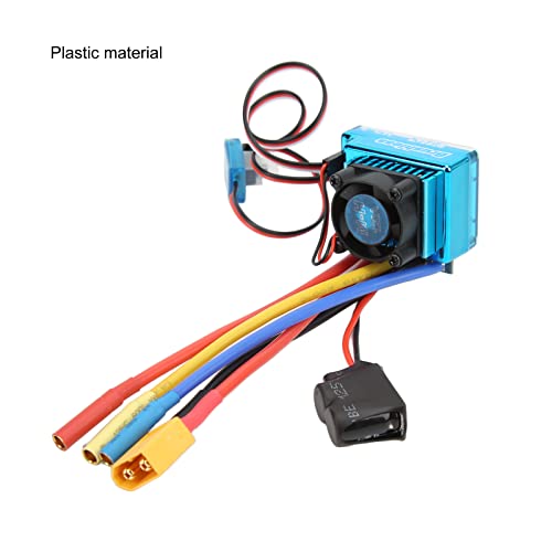 Socobeta 120A RC Brushless ESC with XT60 Plug, Programmable Speed Controller for 1/10 & 1/8 Scale RC Cars