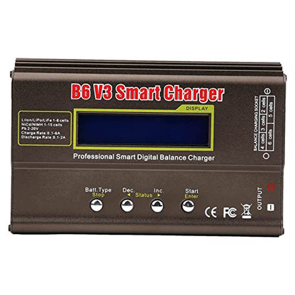 B6V3 80W Model Airplane Smart Digital Balance Battery Charger DC11.0‑18.0 V Professional Accessories for Use