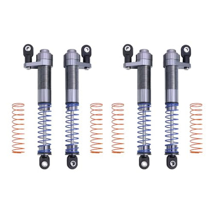 1/10 Metal Adjustable Shock Absorbers Oil Damper 80-100mm for RC Crawler Car Axial SCX10 90046 Capra TRX4 Redcat Gen8 Upgrade (Titanium 2Pcs) - color: Titanium 2Pcs