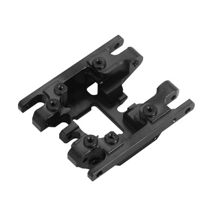INJORA 53g Black Coating Brass Skid Plate Transmission Mount for TRX4M - color: Black Brass