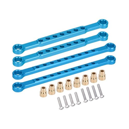 Rc Connecting Rod Tie Rod For Traxxas 1/10 For Slash 4x4 BL-2S 4WD Aluminum Front Rear Sway Bar Kit RC Car Replacement Accessories(Blue) - color: Blue