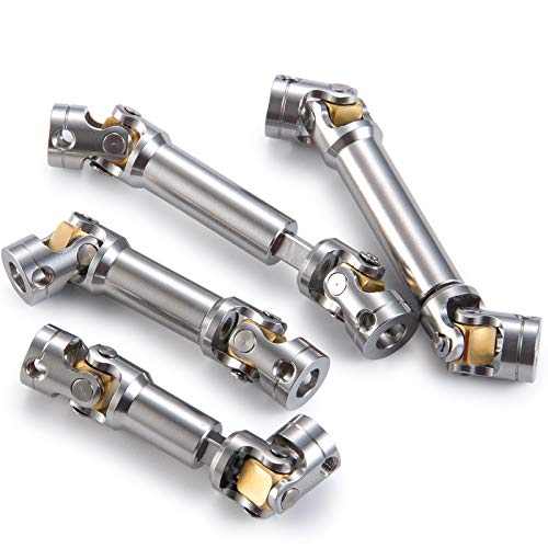 RC-Hub 1Pcs RC Driveshafts Metal Drive Shaft 45-50/47-57/55-67/60-80mm for 1:14 Tamiya Trailer Tractor Truck RC Crawler Car (45-50mm) - size: 45-50mm