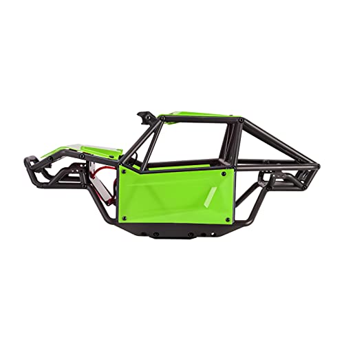 INJORA Nylon Rock Buggy Roll Cage Body Shell Chassis Kit for SCX10 II 90046 UTB10 1/10 RC Crawler Upgrade Parts (Green) - color: Green