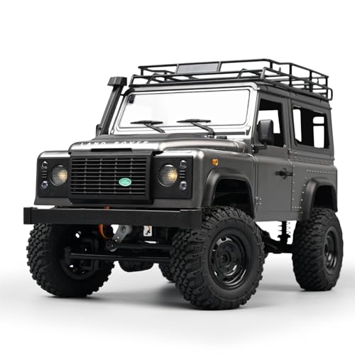 MN-99S RC Car, 1:12 Scale RC Rock Crawler, 4WD Off-Road RC Truck RTR, 2.4G Remote RC Land Rover Vehicle Models for Adults Hobby Gifts (Gray)