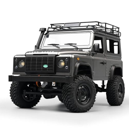 MN-99S RC Car, 1:12 Scale RC Rock Crawler, 4WD Off-Road RC Truck RTR, 2.4G Remote RC Land Rover Vehicle Models for Adults Hobby Gifts (Gray)