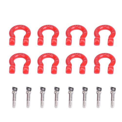 Fydun 8PCS Assemble Parts, RC D Rings Catch for RC Climbing Crawler Car Crawler Tow Shackles Car Metal Tow Shackle Lock