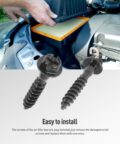 5PCS Air Filter Box Screws,Car Accessories Rust and Moisture Resistant Fastener Repair Accessories Retaining Bolts,Automotive Replacement Fastener Repair Parts,Used to Fix the Air Filter box