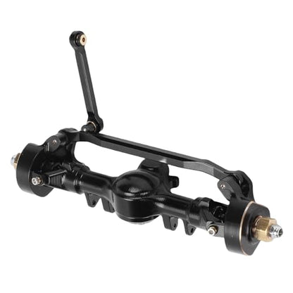 1/24 RC Car Front Axle Assembly, Aluminum Alloy RC Front Portal Axle Shaft Assembly, Shaft Replacement for Axial SCX24 1/24 Crawler Car