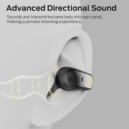 Monster AC228 Open Ear Headphones, 24-Hour Battery Life, IPX5 Water Resistant, Bluetooth 6.0, All-Day Comfort Fit, Wireless Clip on Earbuds Running & Cycling
