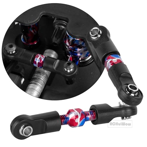RC Alloy Turnbuckles Camber Links Upgrades Part for 1/10 Slash 4WD(VXL),Rustler 4WD(VXL),Stampede 4WD(VXL),Bandit 4WD(VXL),Hoss 4WD(VXL) Adjustable Tie Rods & Turnbuckles,Colorful - color: Colorful-1set