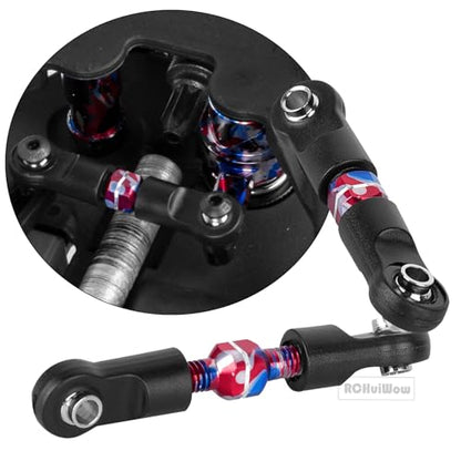 RC Alloy Turnbuckles Camber Links Upgrades Part for 1/10 Slash 4WD(VXL),Rustler 4WD(VXL),Stampede 4WD(VXL),Bandit 4WD(VXL),Hoss 4WD(VXL) Adjustable Tie Rods & Turnbuckles,Colorful - color: Colorful-1set