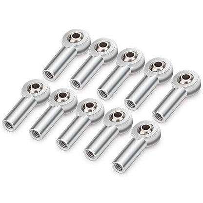 10Pcs Aluminum M4 Link Rod End Ball Joint Ball Head for 1/10 SCX10II RC Crawler Car