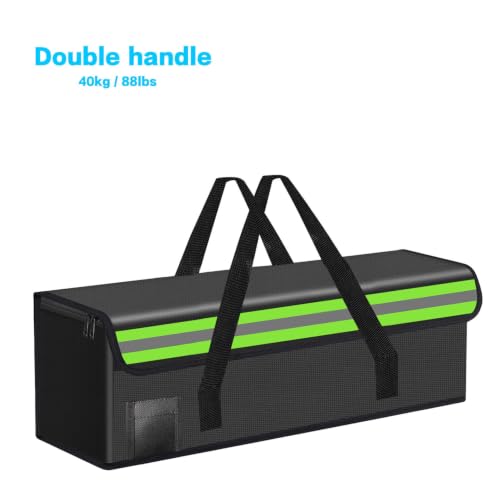 16.54"X5.51"X5.1" Lipo Safe Bag Fireproof Bag for Lipo Battery Pack Storage Charging Transport,Home Office Travel Fireproof Safe Storage for Cash Valuables Jewelry Passport Power bank Lipo Battery - size: 420*140*130mm