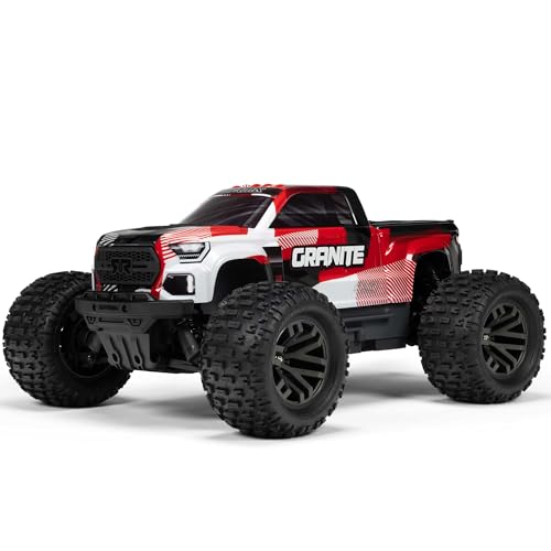 ARRMA 1/10 Granite 4X4 223S BLX BRUSHLESS RC Monster Truck RTR, RED | with DSC, Batteries and Charger Not Included, ARA4302V4T2 - color: Red