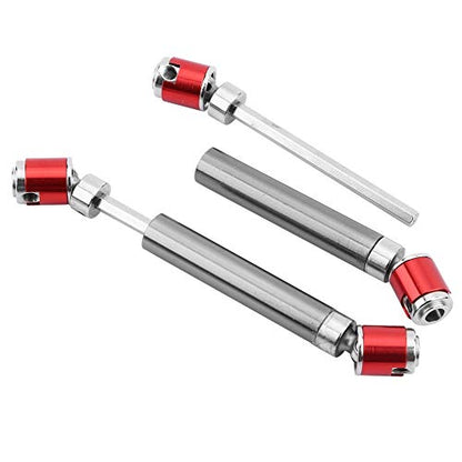 RC Car Drive Shaft, 2 Pcs Metal Upgrade Universal Drive Shaft 110-155mm for SCX10 CC01 D90 D110 RC Crawler Accessory Part