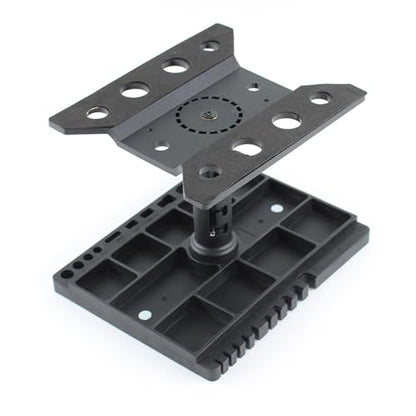 RC Stand Rotatable Workstation Adjustable Repair Stand Repair Tray Platform PP Material Rotation Feature Suitable for RC Car Truck Work